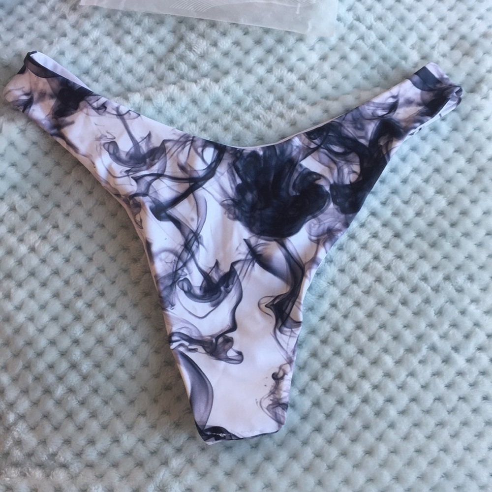 marble swimsuit bottoms